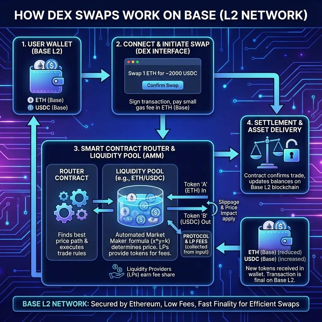DEX swap on Base